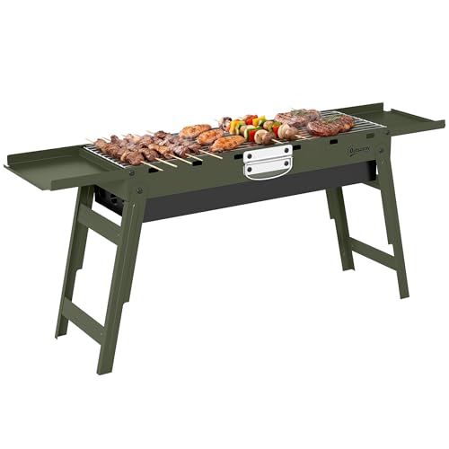 Foldable Charcoal Grill for Camping and Picnics