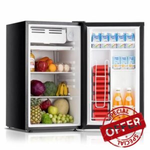 90.8L Mini Fridge with Freezer