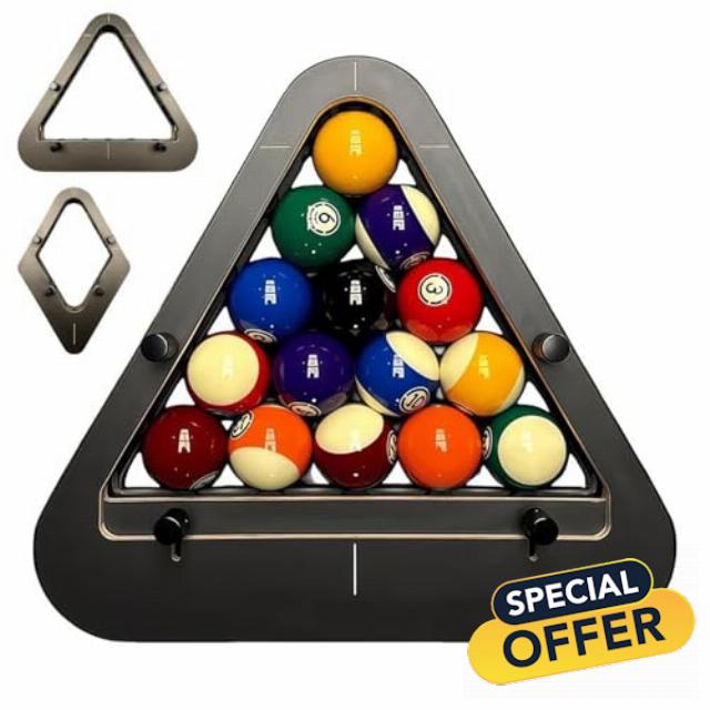 Precision-Engineered Professional Billiard Rack System That Eliminates Gaps