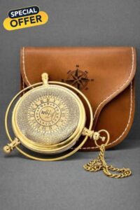 The Golden Compass Alethiometer Seeker of Truth Cult Movie Lover Symbol Reader with leather cove