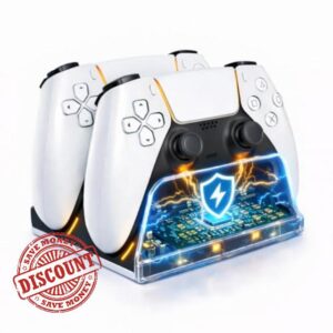 PS5 Controller Charger Station with LED Indicator