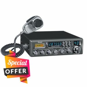 Ranger RCI-69VHP High Power 10 Meter Amateur Radio 80W PEP All-Mode (CW/FM/AM/SSB) SRA-198NC Dynamic Noise Canceling Mic 6-Digit Frequency Counter Fine/Coarse Clarifier SWR Meter & Big Heatsink