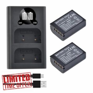 Batteries And Dual Charger，Compatible For Olympus OM System OM-1