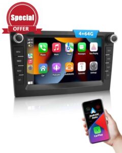 ESSGOO 4+64G Android 15 Car Stereo with Wireless Carplay and Android Auto for Vauxhall Opel Corsa C D Zafira B Astra G H