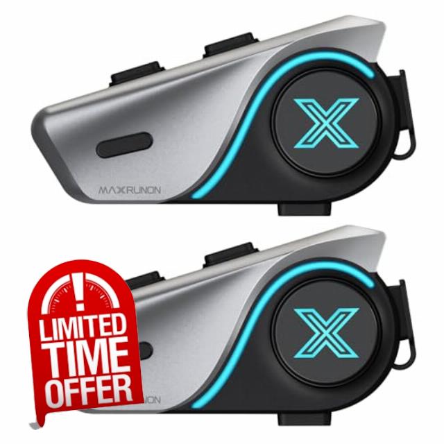Helmet Bluetooth Headset with Audio Multitasking