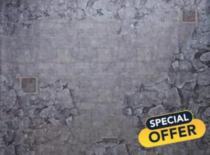 JustRolling6s City Ruins 60" by 44" Neoprene Wargaming Battle Mat suitable for AOS