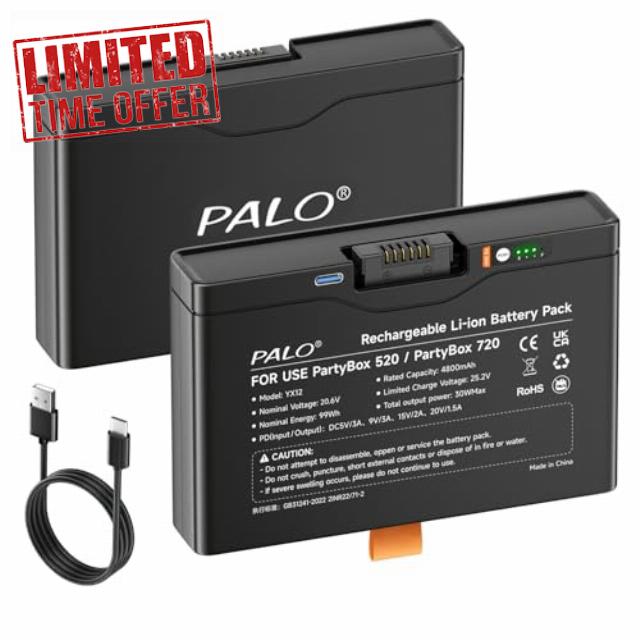 4800mAh Battery 600 for JBL Partybox Stage 520