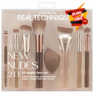 Real Techniques New Nudes 2.0 All Angles Face 10 Piece Set