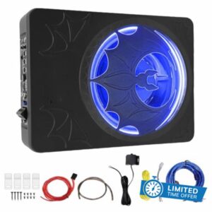 CHICIRIS Under Seat Powered Car Subwoofer