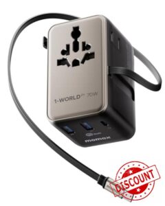 Momax Universal Travel Adapter with Cable