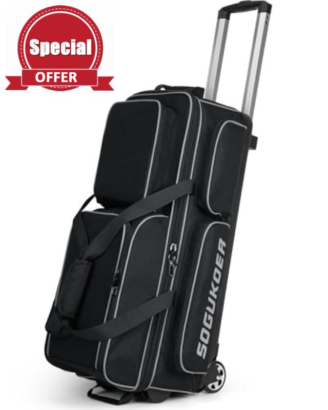 3 Ball Bowling Bags with Wheels