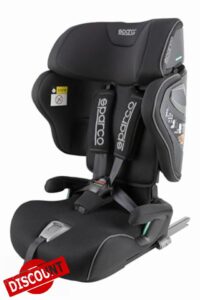 Sparco i-Size SK8000IBK Child Car Seat for Children 76–150 cm