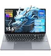 Txxren 15.6 inch Laptop, 16GB DDR4 RAM 1TB SSD Celeron N5100 CPU Laptops, Notebook with Fingerpri...