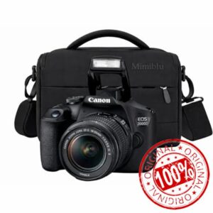 Camera Bag + 2000D DSLR Camera + 18-55 II Lens Black