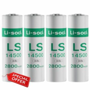 4 Pack LS1450O ER14505 Batteries