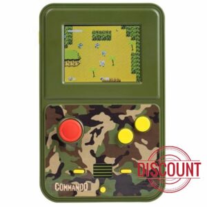 Fizz Creations Commando Colour Handheld. Retro Classic Arcade Game. Full Colour Graphics Original Sounds. Battery Operated. Retro Gaming Gift.