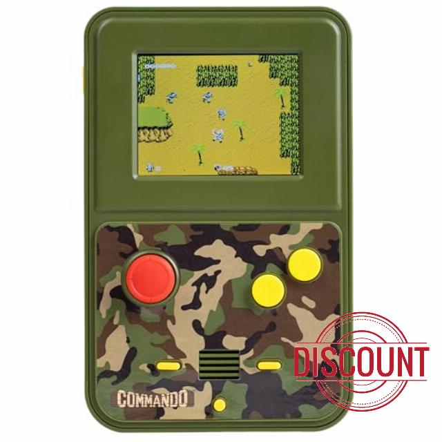 Fizz Creations Commando Colour Handheld. Retro Classic Arcade Game. Full Colour Graphics Original Sounds. Battery Operated. Retro Gaming Gift.