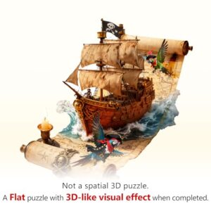 Scrollborne Pirate Ship Puzzles with 3D Visual Effect