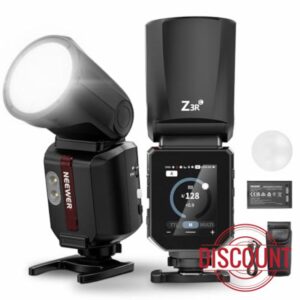 NEEWER 100Ws 2.4G TTL Round Head Flash Speedlite Compatible with Canon Cameras