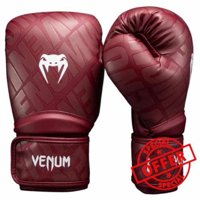 Venum Contender 1.5 XT 3D Boxing Gloves - Dark Red - 10-Ounce