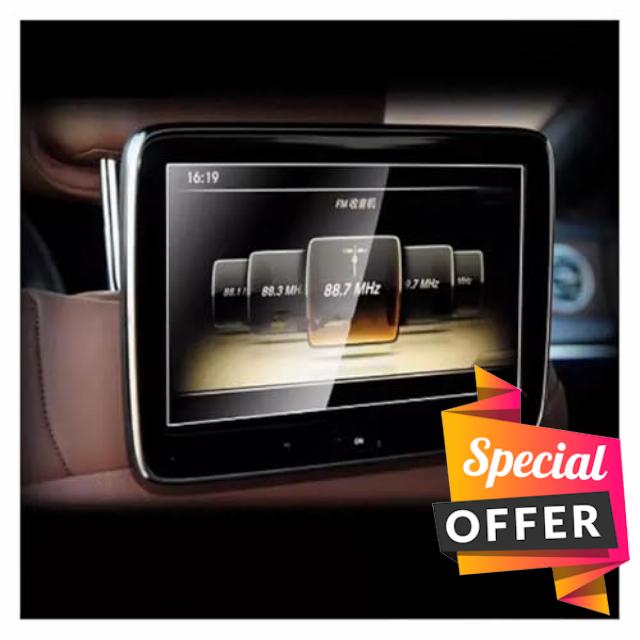 GPS Screen Protector Car Rear Seat Anti-sctatch AccessoriesTempered Glass Screen Protector For Benz S-Class W221 W222 S350L-S500 2014-2017 Navigation Screen Protector(2piece)