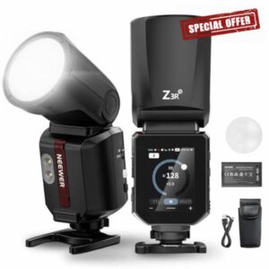 NEEWER 100Ws 2.4G TTL Round Head Flash Speedlite Compatible with Nikon Cameras