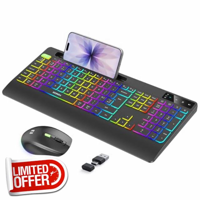 seenda Wireless Backlit Keyboard and Mouse