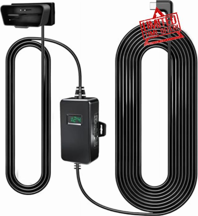 GKU Hardwire Kit USB C to OBD Power Cable
