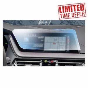 Car Navigation Screen Protector For BMW For Series 2 F44 F45 2019-2023 LCD Screen Anti Fingerprint Transparent TPU Film Car Navigation Protector(Style B
