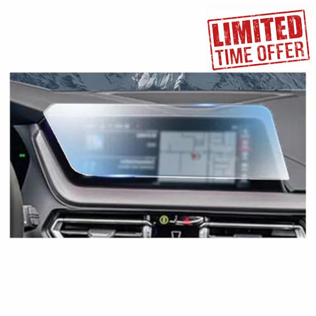 Car Navigation Screen Protector For BMW For Series 2 F44 F45 2019-2023 LCD Screen Anti Fingerprint Transparent TPU Film Car Navigation Protector(Style B