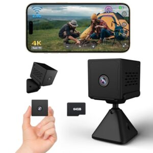 4K Ultra HD Mini Camera with 64GB TF Card