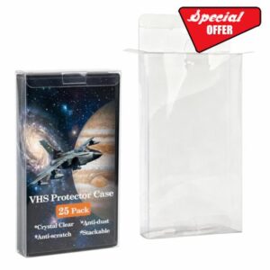 Klmnop 25 Pack VHS Protector Case