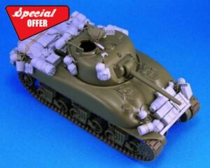 1/35 Scale DieCast Resin Model Assembled Kit Sherman M4A1 Stowage Set (No Tank) Unassembled Unpainted