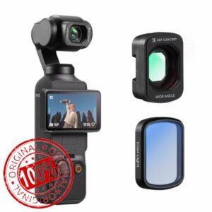 K&F CONCEPT Magnetic Wide Angle Lens & Cool Tone Filter Set Compatible with DJI Osmo Pocket 3
