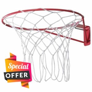AI SPORTS Heavy-Duty Netball Hoop & Net – Durable Steel Rim with Weather-Resistant Nylon Net | Wall-Mounted Netball Hoop for Indoor & Outdoor Play