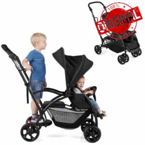 GYMAX Twin Tandem Baby Stroller