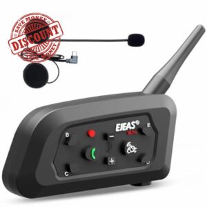 EJEAS V6 Pro+ Motorcycle Helmet Bluetooth Intercom Headset