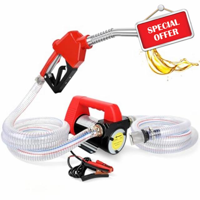 Fuel Transfer Pump Diesel Pump 45L/MIN Electric Pump Kit 12V 260W DC Powered