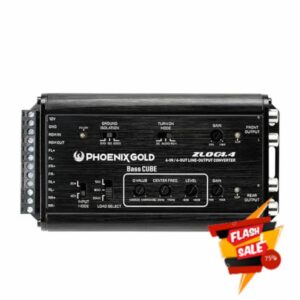 Phoenix Gold ZLOC4.4 4‑Channel Line Output Converter – Bass Cube EQ