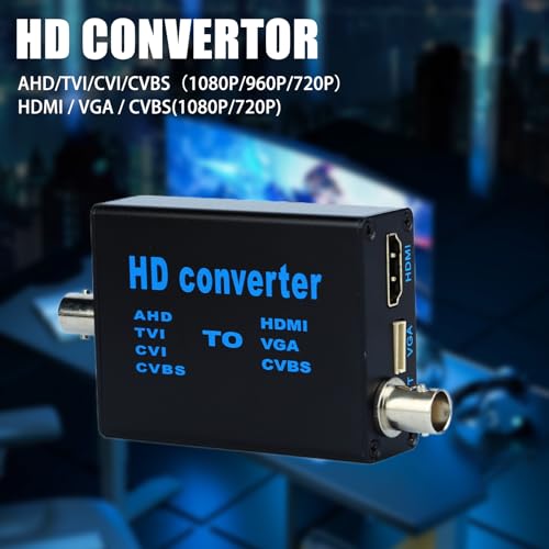 4-IN-1 Composite CVBS AHD TVI CVI Converter Supporting Cable VGA for Camera/DVR/CCTV Security System Android