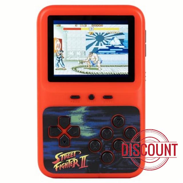 Fizz Creations Street Fighter 2 Colour Handheld Electronic Game. Retro Classic Arcade Game. Full Colour Graphics Original Sounds. Battery Operated. Retro Gaming Gif