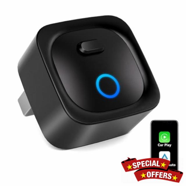 2026 Upgraded 2-in-1 Wireless Carplay Adapter