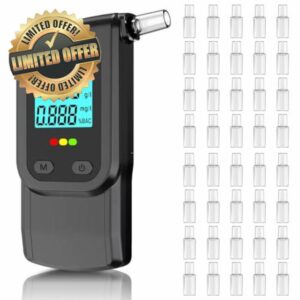 Breathalyser Alcohol Tester with 40 Mouthpieces