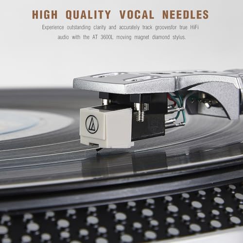 2-Speed Belt Drive Wood Vintage Player with Auto-Return