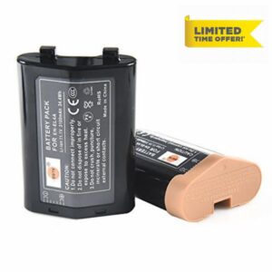 DSTE 2PCS EN-EL4A ENEL4A Li-ion Battery Compatible with Nikon EN-EL4