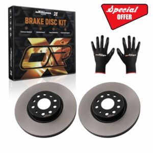 maXpeedingrods 2x Brake Discs Ø265.8mm for DS Berlingo C2 C3 C4 C5 206 207 208 2008 Brake Disc Set 4246W1 4246W7