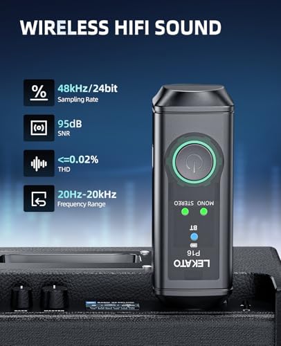 Hi-Fi Bluetooth Receiver with 165 ft Range for PA & DJ Systems