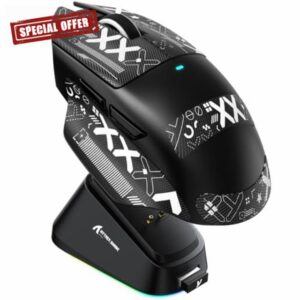 ATTACK SHARK V6 65g SUPERLIGHT Mouse with Magnetic Charging Dock