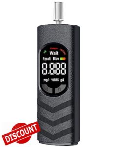 Breathalyser Alcohol Tester (Breathalyzer) - USB-C Rechargeable Digital LCD Breath Alcohol Tester with Semiconductor Sensor