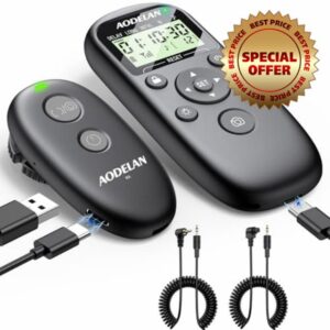 AODELAN Rechargeable Camera Timer Intervalometer Remote Control for Canon